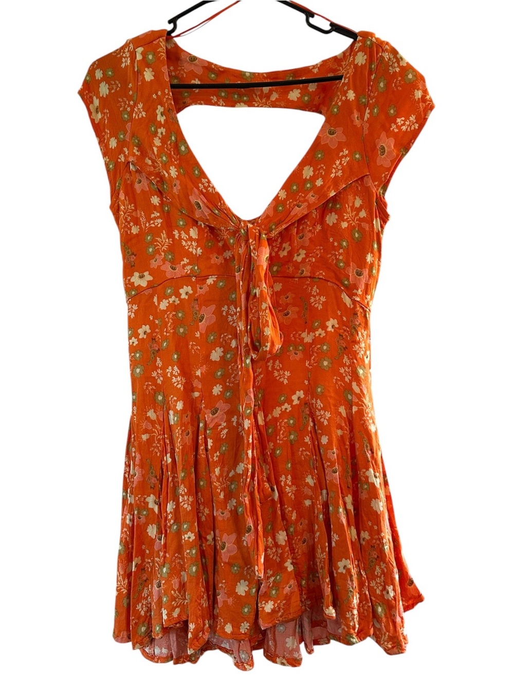 Free People Floral Mini Dress 🧡